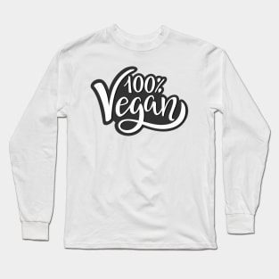 100% VEGAN tshirt Long Sleeve T-Shirt